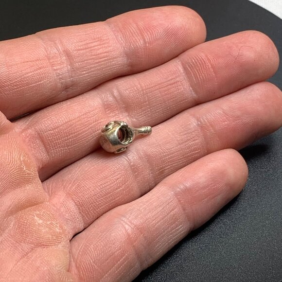 VTG Solid Sterling Silver 925 Chilled Wine Slide Charm Size 0.5" Length - Picture 8 of 10